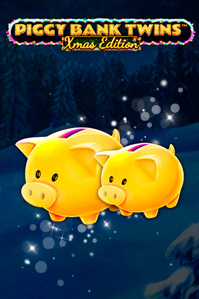 Piggy Bank Twins Xmas